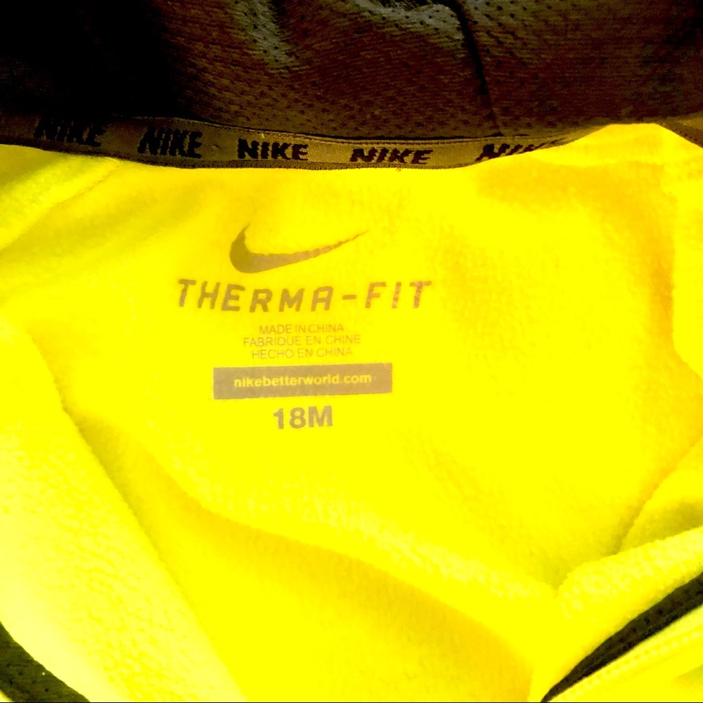 Nike Neon Zip Cardigan Toddler Hoodie 18M - Picture 5 of 11